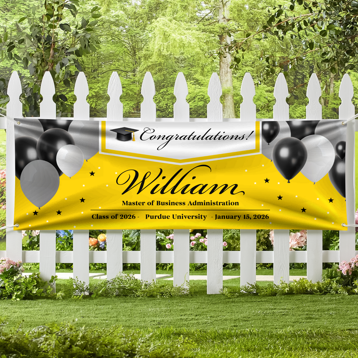 Custom Name Congratulations Banner 2026 - Graduation Decor Gift TH10 898651