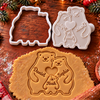 Personalized Family Bear Hug Cookie Cutter And Stamp, Holiday Baking Gift HO82 904194