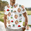 Best Dad By Par Polo Shirt Personalized Funny Face Photo Polo Shirt CH07 911126