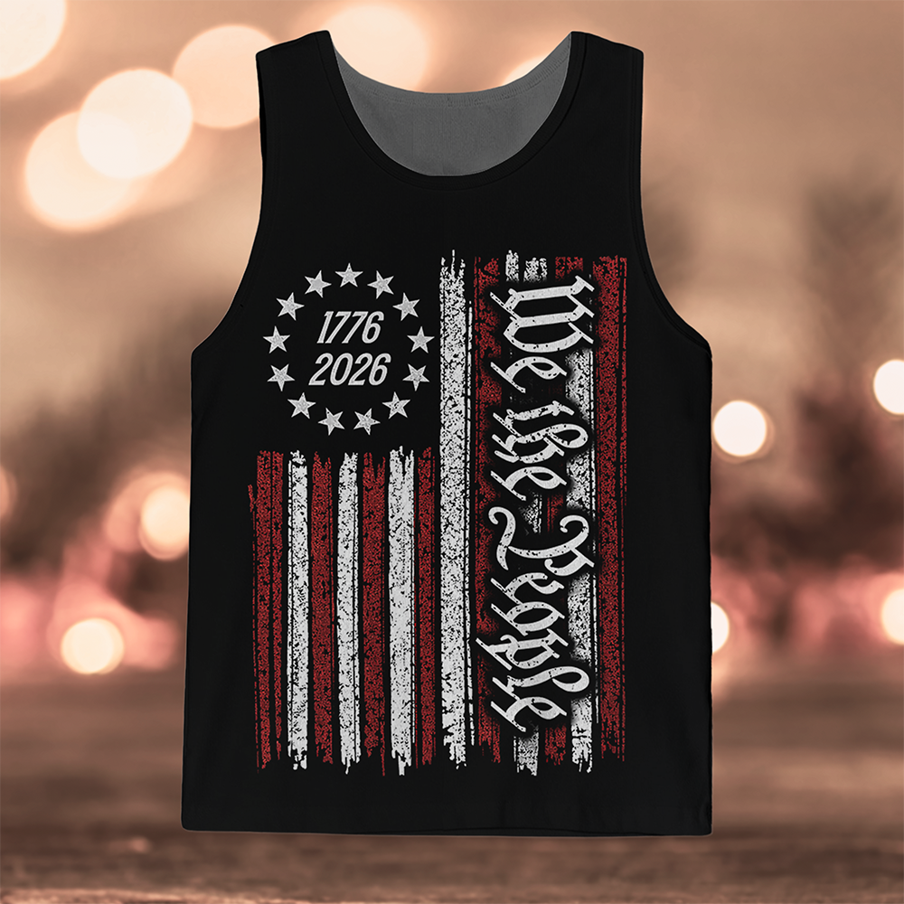 We The People 1776-2026 US Flag TankTop HA75 920994