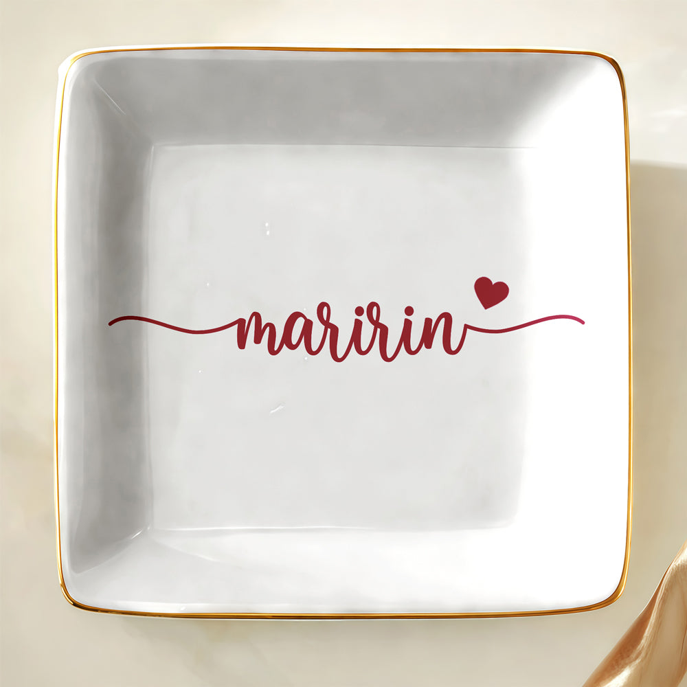 Custom Couple Initial Jewelry Dish Wedding Gift for Bride & Groom, Anniversary Keepsake Gift LM32 669899