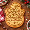 Custom Family Name Merry Christmas Shaped Cookie Stamp HA75 919620