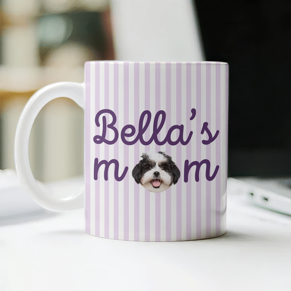 Custom Pet Photo Dad Mom Mug For Pet Lover Gift CH07 180058