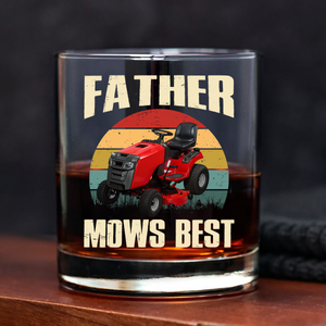Custom Photo Father Mows Best Retro Whiskey Glass For Father Day LM32 893637