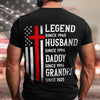 Personalized Legend, Husband since 4th Of July Back Dark Shirt Gifts For Dad, Grandpa HA75 920772