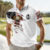 Personalized Bald Eagles American Flag Polo Shirt, Gift For Golf HO82 900824