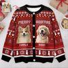 Custom Photo Merry Woofmas Christmas Ugly Cardigan TH10 896375