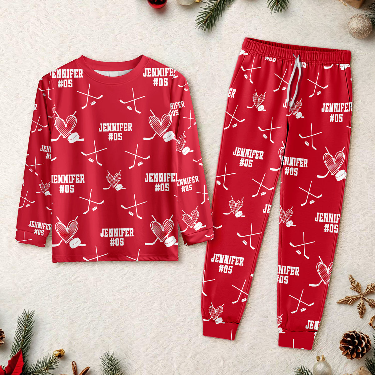 Personalized Christmas Hockey Sleepwear Gift For Hockey Lovers HO82 900088