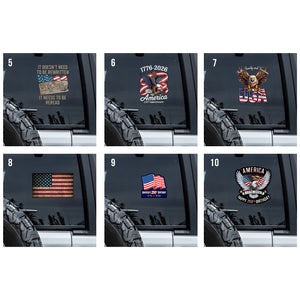 USA 250th Anniversary Car Window Decal Sticker TH10 898345