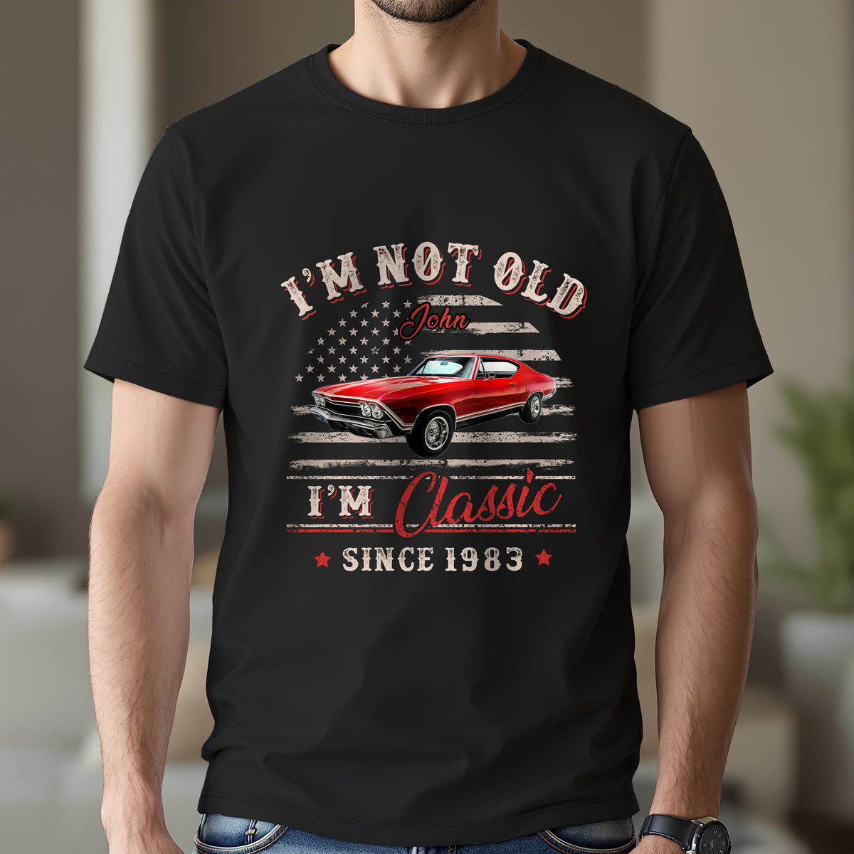 Custom Car Photo I'm Not Old I'm Classic Dark Shirt Gift For Car Lovers HO82 894434