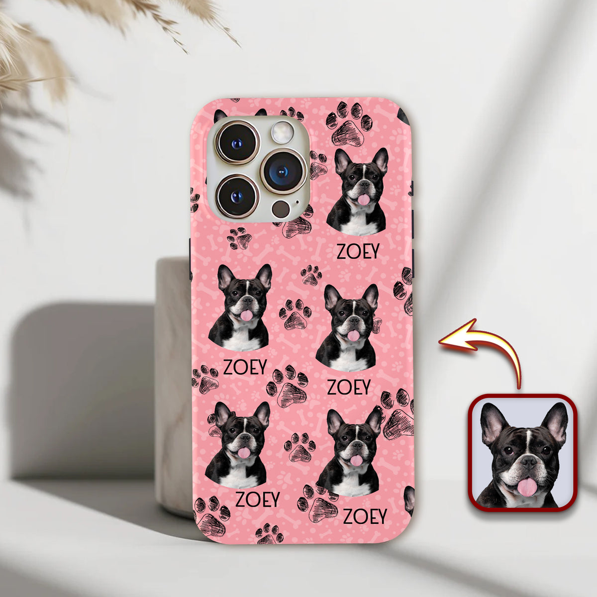 Custom Photo Dog Cat Paw For Dog Cat Lover Phone Case HA75 920240