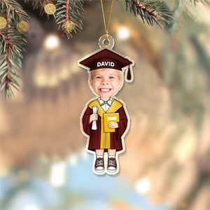 Custom Funny Face Graduation Acrylic Ornament Christmas Decoration HA75 892712