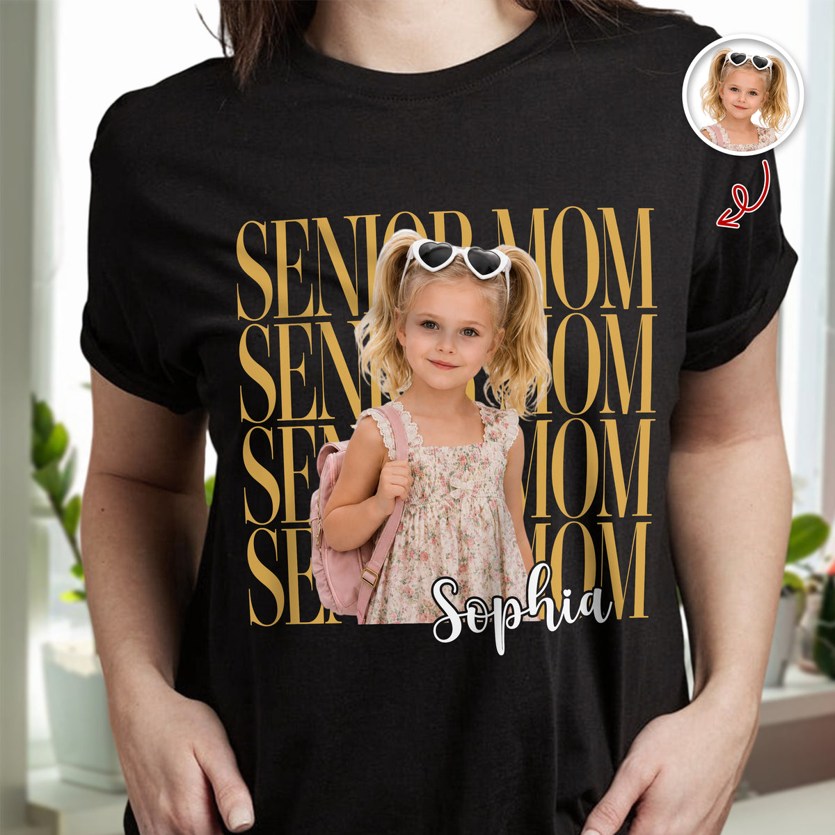 Custom Photo Senior Mom Dark Shirt 2026, Proud Senior Mom Gift, Senior Mom Graduation Shirts HO82 903306