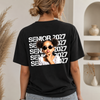 Custom Photo Senior 2027 Back Comfort Shirt - Personalized Class of 2027 Gift, Proud Family Gift HO82 903234