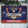 America 250 Years of Freedom 1776–2026 Anniversary Metal Sign HA75 920124
