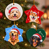 Custom Dog Cat Photo Christmas Ceramic Ornament, Keepsake Gift For Pet Lovers LM32 670369
