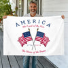 America The Land Of The Free House Flag TH10 170227