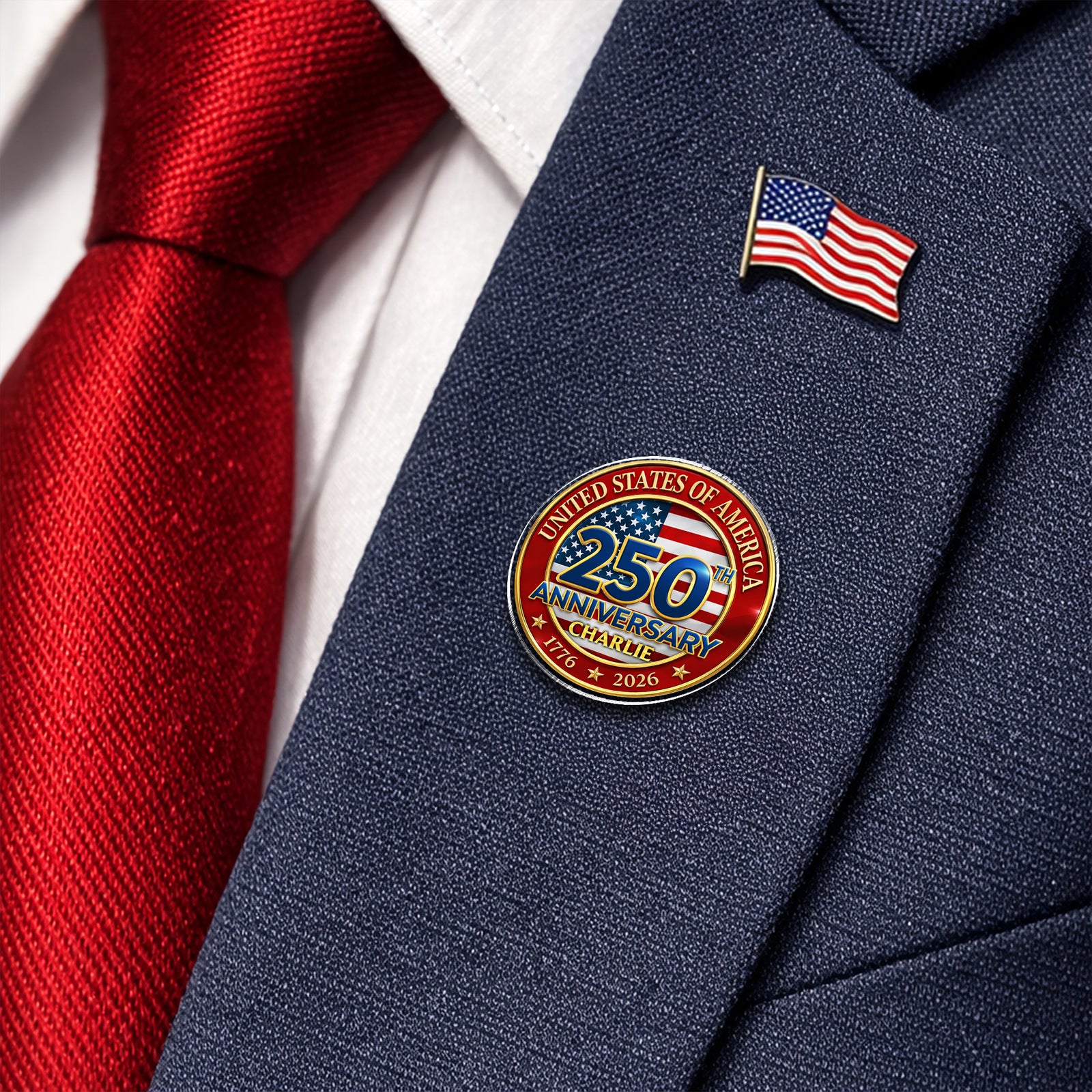 Personalized United States Of America 250Aniversary 1776-2026 Acrylic Pin HA75 920960