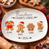 Custom Family Gingerbread Cookie Platter Christmas Family Gift Decor HO82 904178