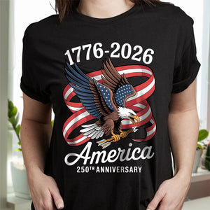America 250Th Anniversary 1776-2026 Eagle Us Flag Dark Shirt HA75 898830