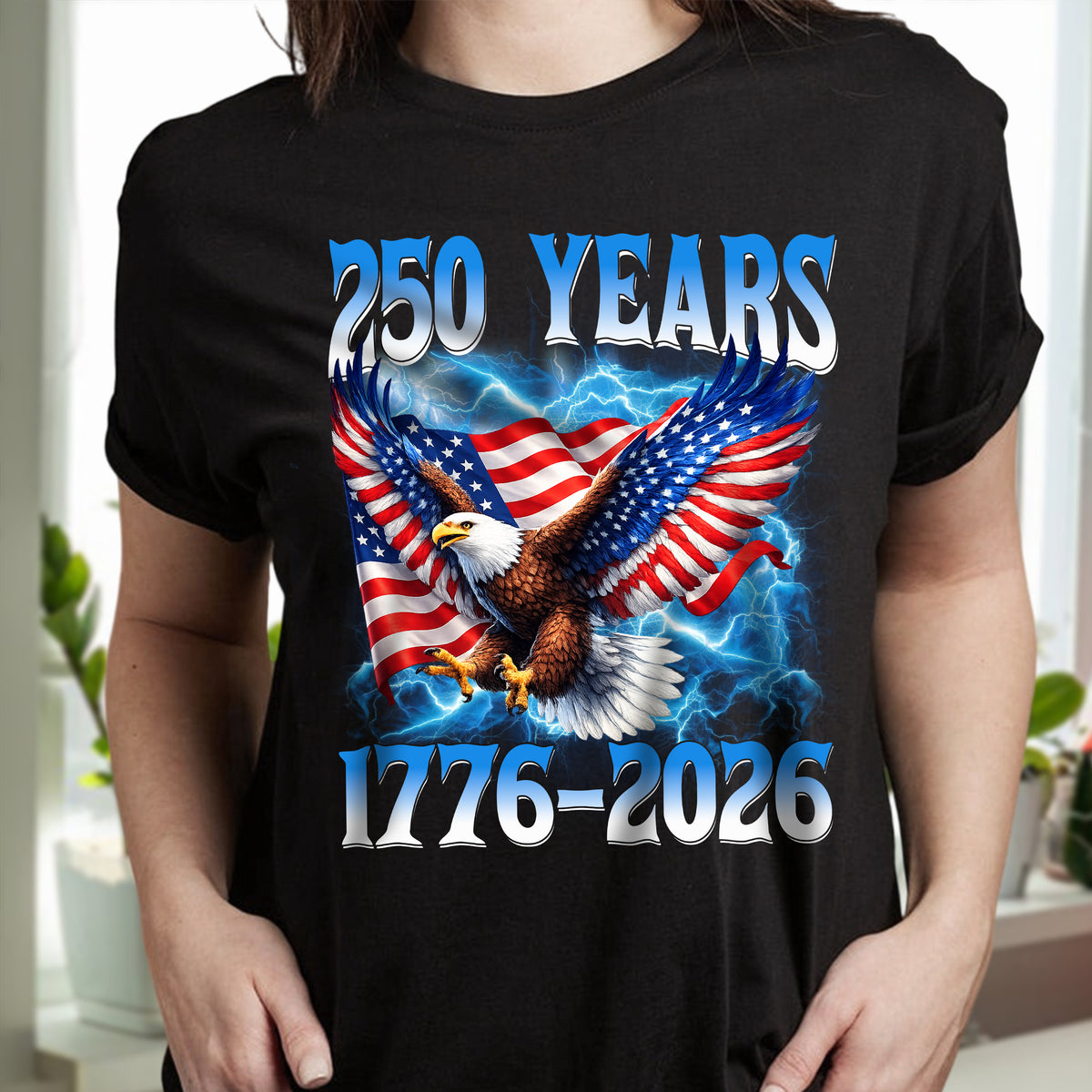 Personalized American Eagle Flag 250th America Anniversary - USA Independence Dark Shirt LM32 899081