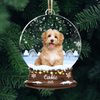 Custom Dog Photo Snowball Acrylic Ornament Christmas Gift For Dog Lovers CH07 896808