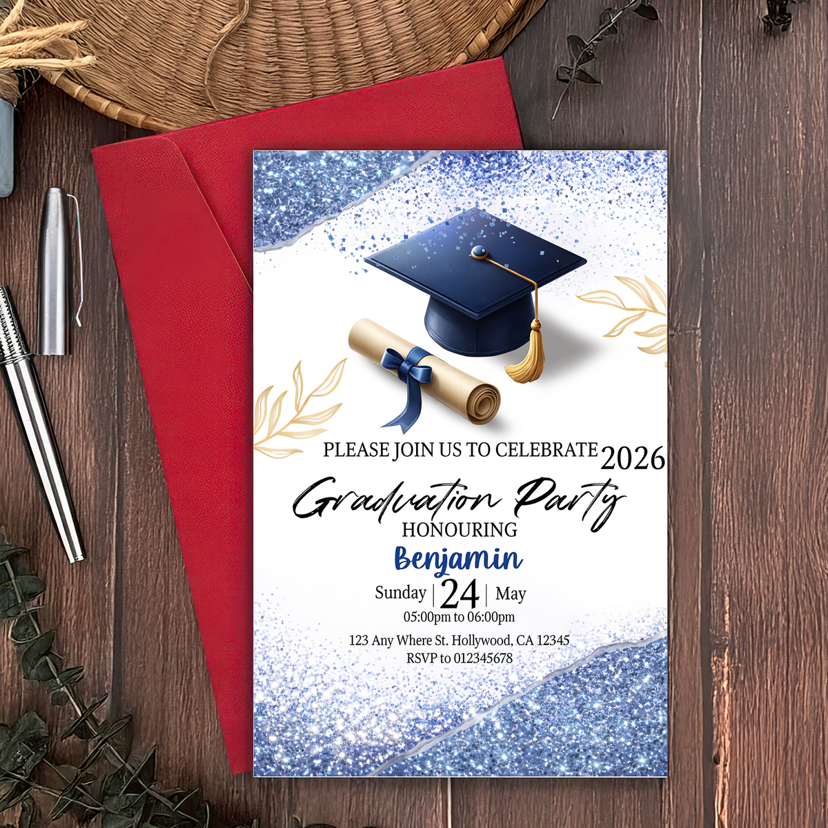 Please Join Us To Celebrate Graduation Party Greeting Card TH10 898779