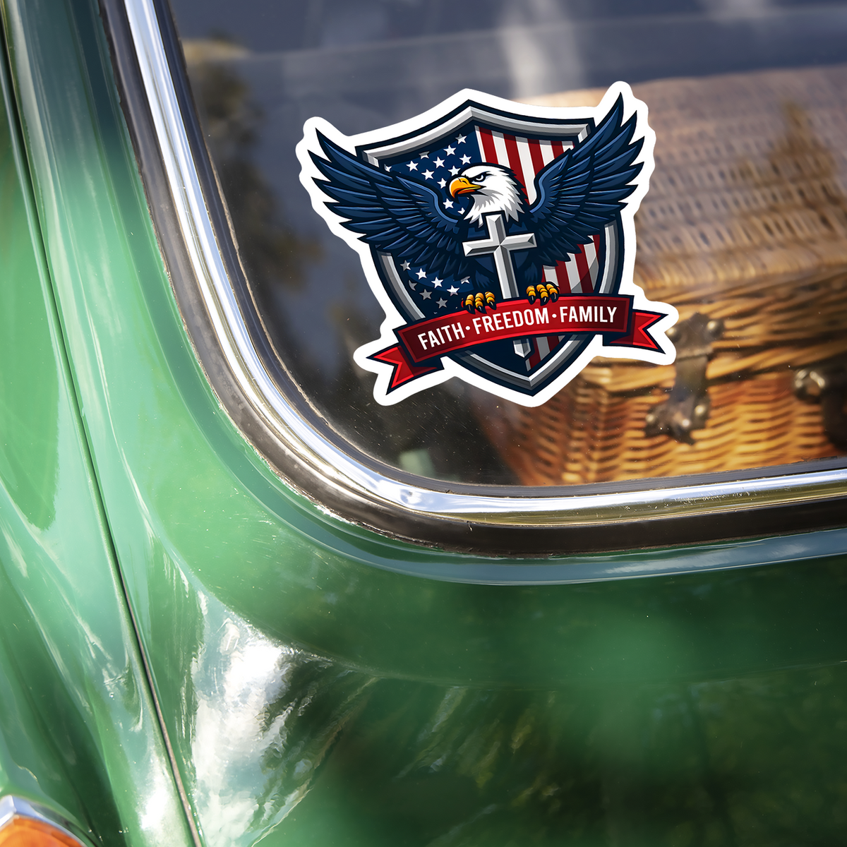 Faith Freedom Family USA 250th Anniversary Car Window Decal Sticker TH10 898075