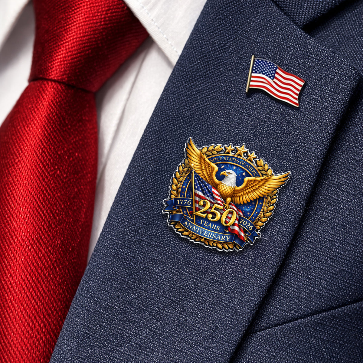 USA 250th Anniversary 1776 - 2026 Acrylic Pin HA75 920978