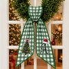 Personalized Monogram Plaid Wreath Sash For Christmas TH10 170795