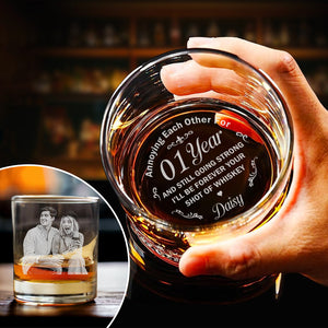 Custom Photo Annoying Each Other For Years Couple Whiskey Glass TH10 892945