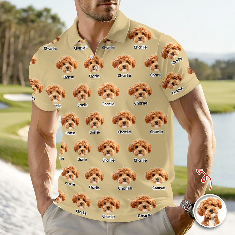 Custom  Dog Photo Polo Shirt For Dog Lover TH10 169561