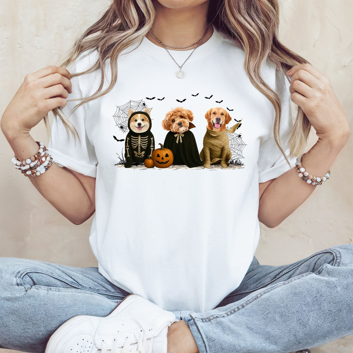 Custom Photo Gothic Halloween Shirt For Dog Lover TH10 896135