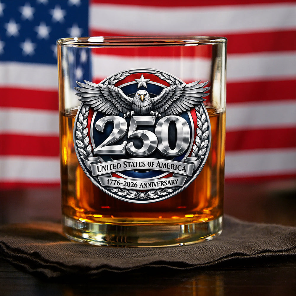 United States Of America 1776-2026 Anniversary - America 250 Whiskey Glass CH07 910392