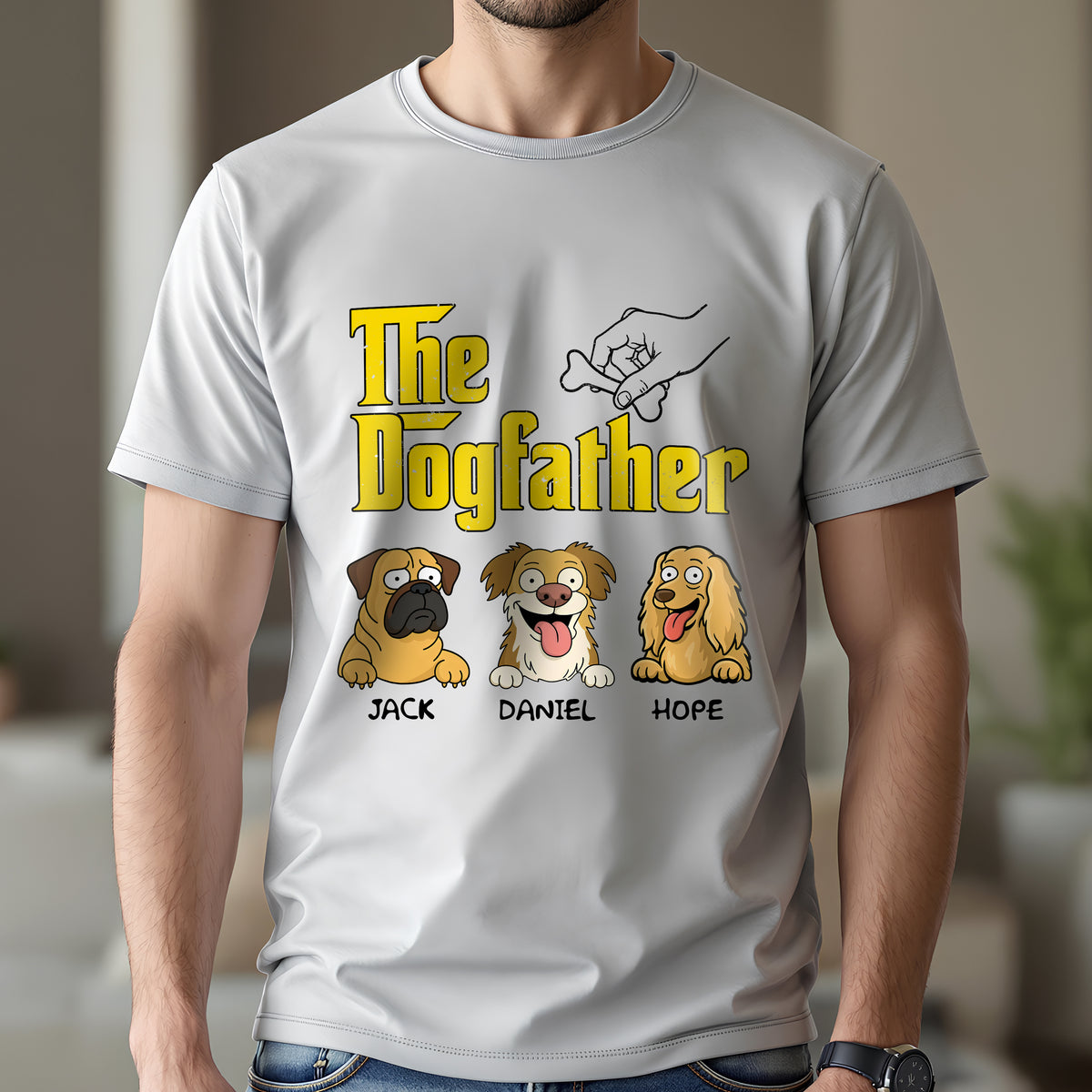 The DogFather Personalized Bright Shirt Gift For Dog Lovers CH07 895646