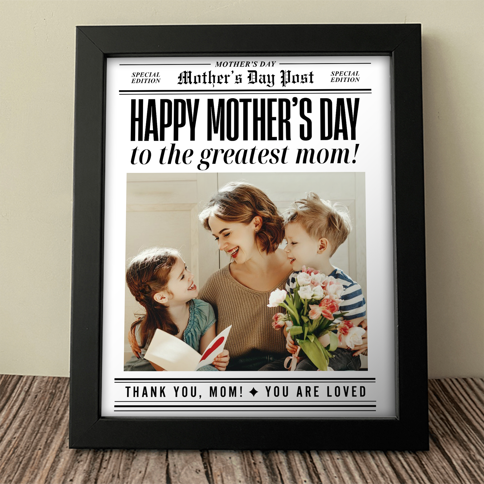 Custom Photo Happy Mother's Day To The Greatest Mom Picture Frame HA75 920686