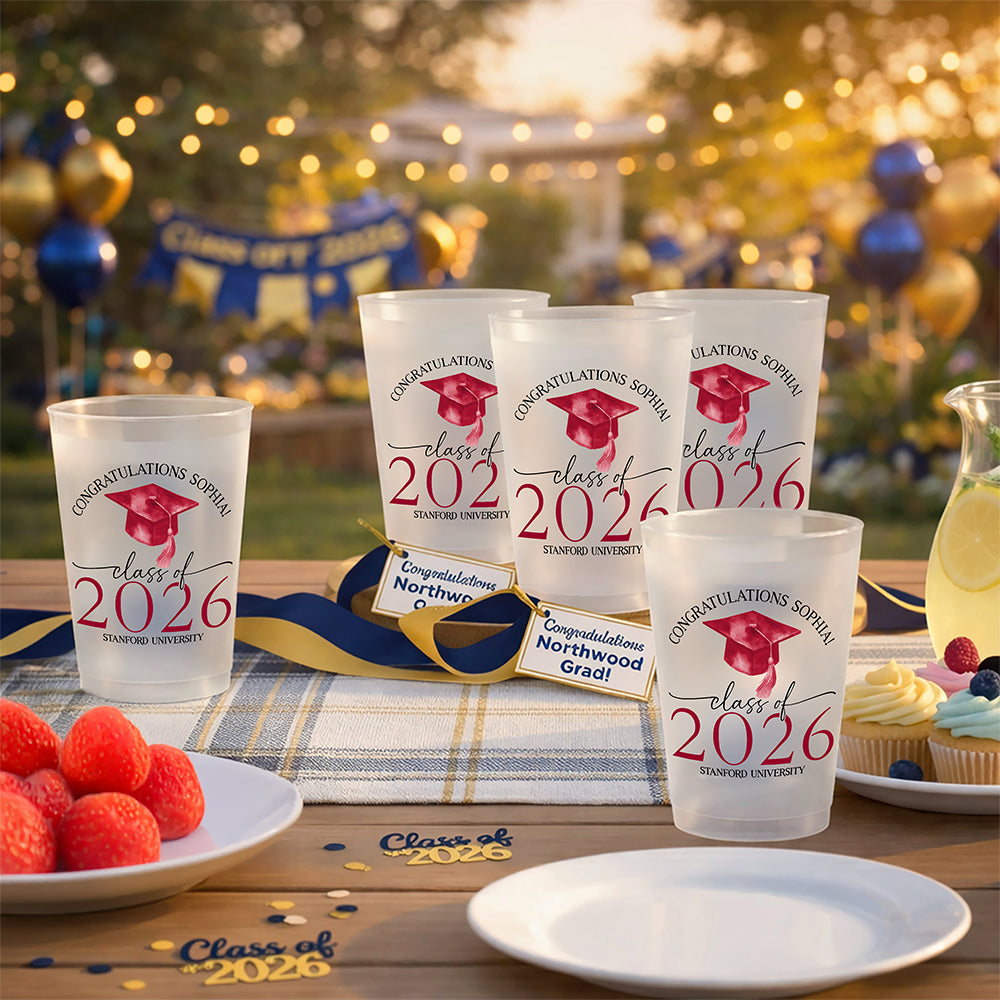 Custom Name Congratulations Class Of 2026 Graduation Party Cups TH10 169675