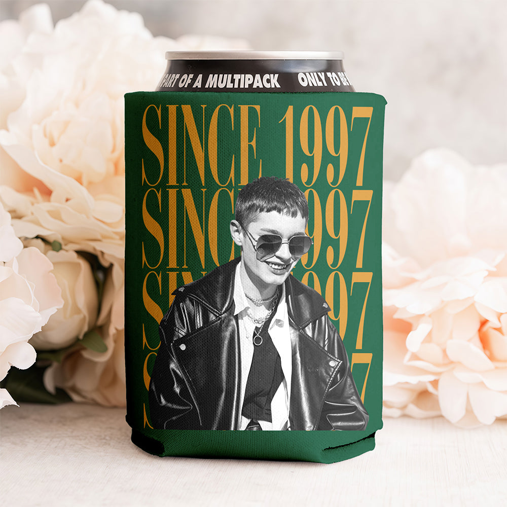Personalized Photo Vintage Can Cooler Holder - Party Favor, Birthday Gift HO82 902990
