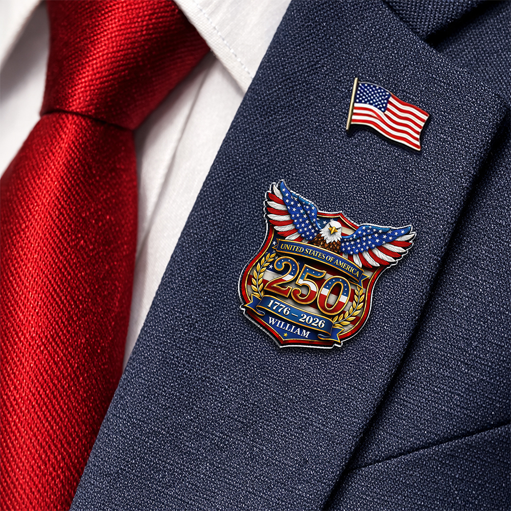 Personalized 250th Anniversary of USA Acrylic Pin CH07 911084