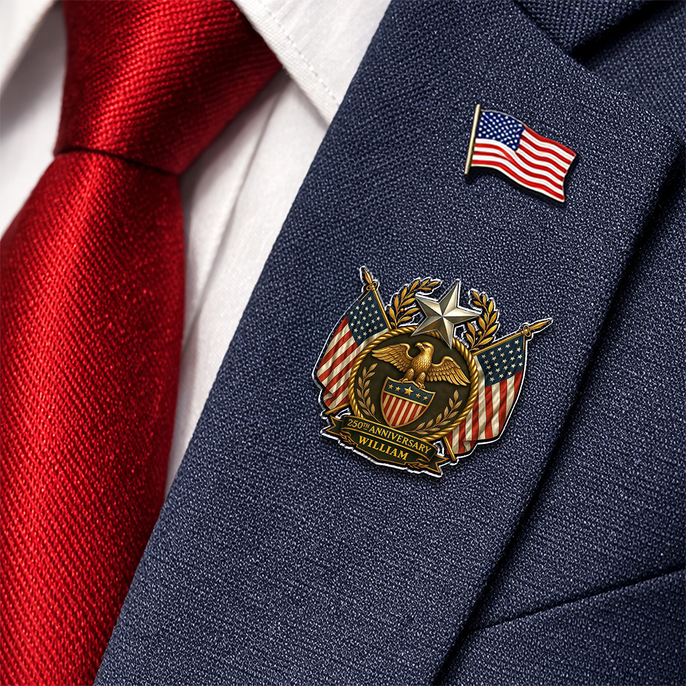 Personalized America 250th Anniversary Acrylic Pin HA75 920966