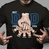 Custom Name Best Dad Ever Fist Bump Dark Shirt - Personalized Father's Day Gift for Dad LM32 899617