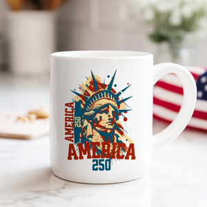 America 250 USA Freedom Liberty America 250 Anniversary White Mug HO82 894562