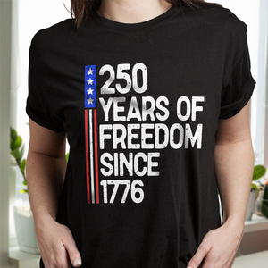 250 Years Of Freedom 250th Birthday America Flag 4th Of July Dark Shirt HO82 894800