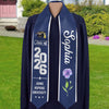 Personalised Birth Flower Graduation Class Of 2026 Stoles Gift for Graduates LM32 899327