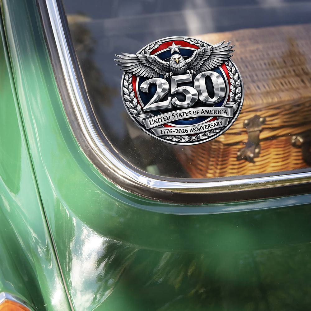 United States Of America 1776-2026 Anniversary - America 250 Car Window Decal Sticker CH07 910390