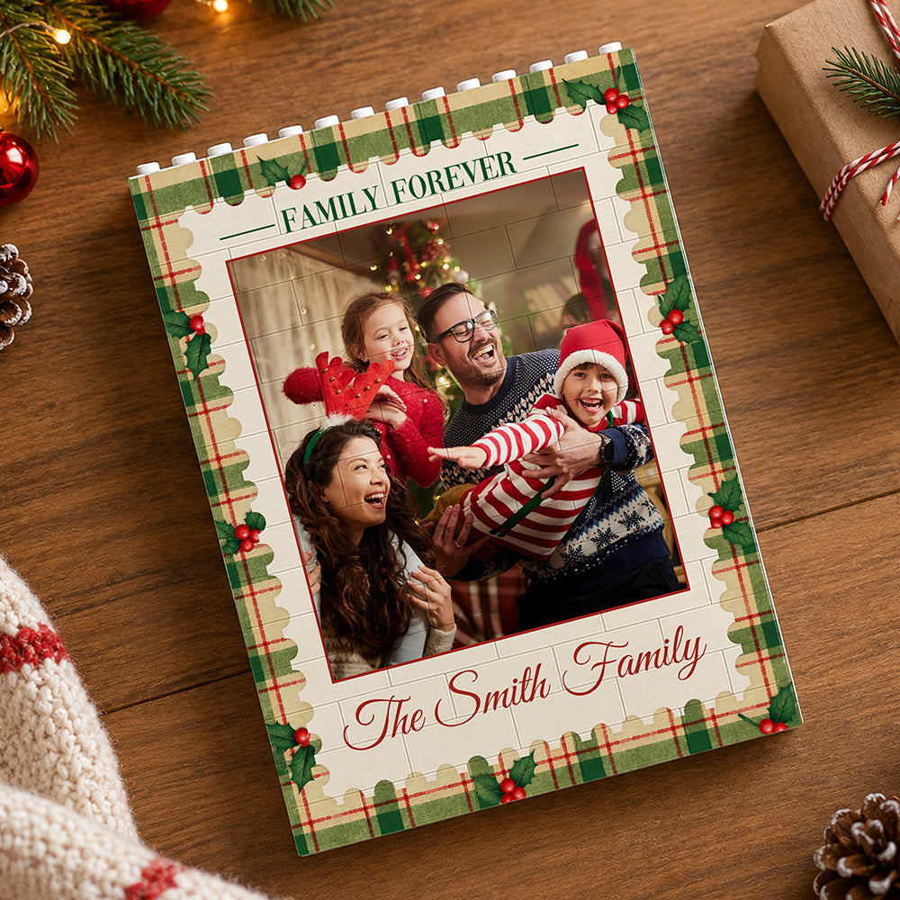 Custom Family Photo Building Brick Blocks Christmas Gift HA75 919652