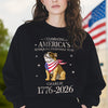 Custom Dog Celebrating America's Semiquincentennial Year Dark Shirt LM32 895165