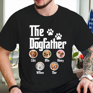 Custom Photo The Dogfather Dark Shirt For Dad TH10 892911