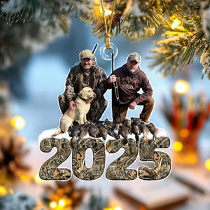 Custom Photo Acrylic Ornament Christmas Gifts For Duck Hunting Lovers HA75 898090