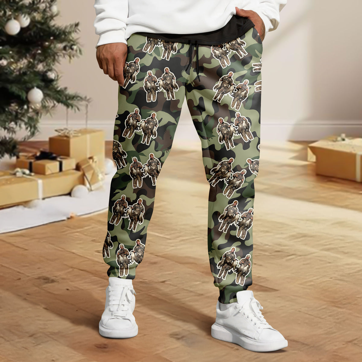 Custom Photo Sweatpants Christmas Gifts For Duck Hunting Lovers HA75 898258